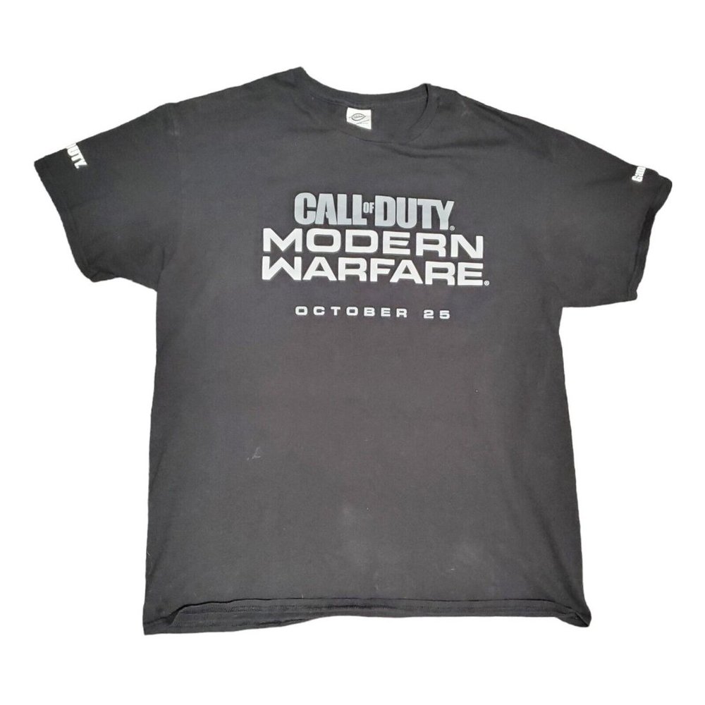 Vintage Call Of Duty Modern Warfare Release Date T-Shirt‎ Size Large L Delta Tag